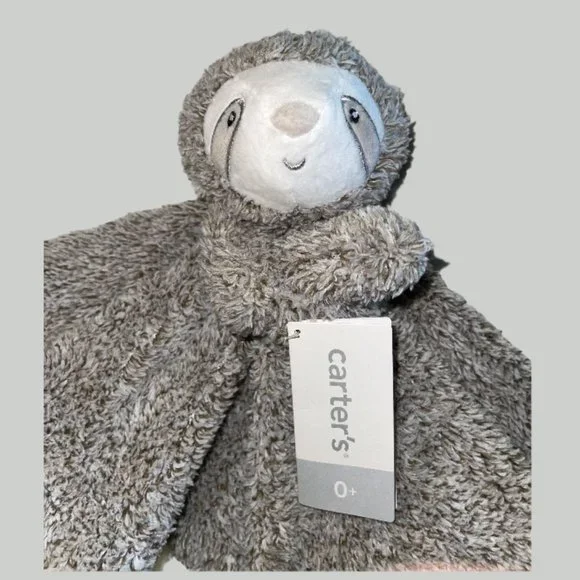 NEW Carter's Sloth Security Blanket Lovey - Picture 4 of 4